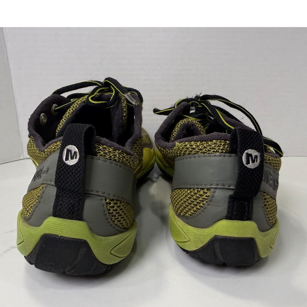 Merrell Trail Glove Amazon Mens 9 Barefoot Running Shoes Lime Green Grey J85527 - Picture 4 of 7